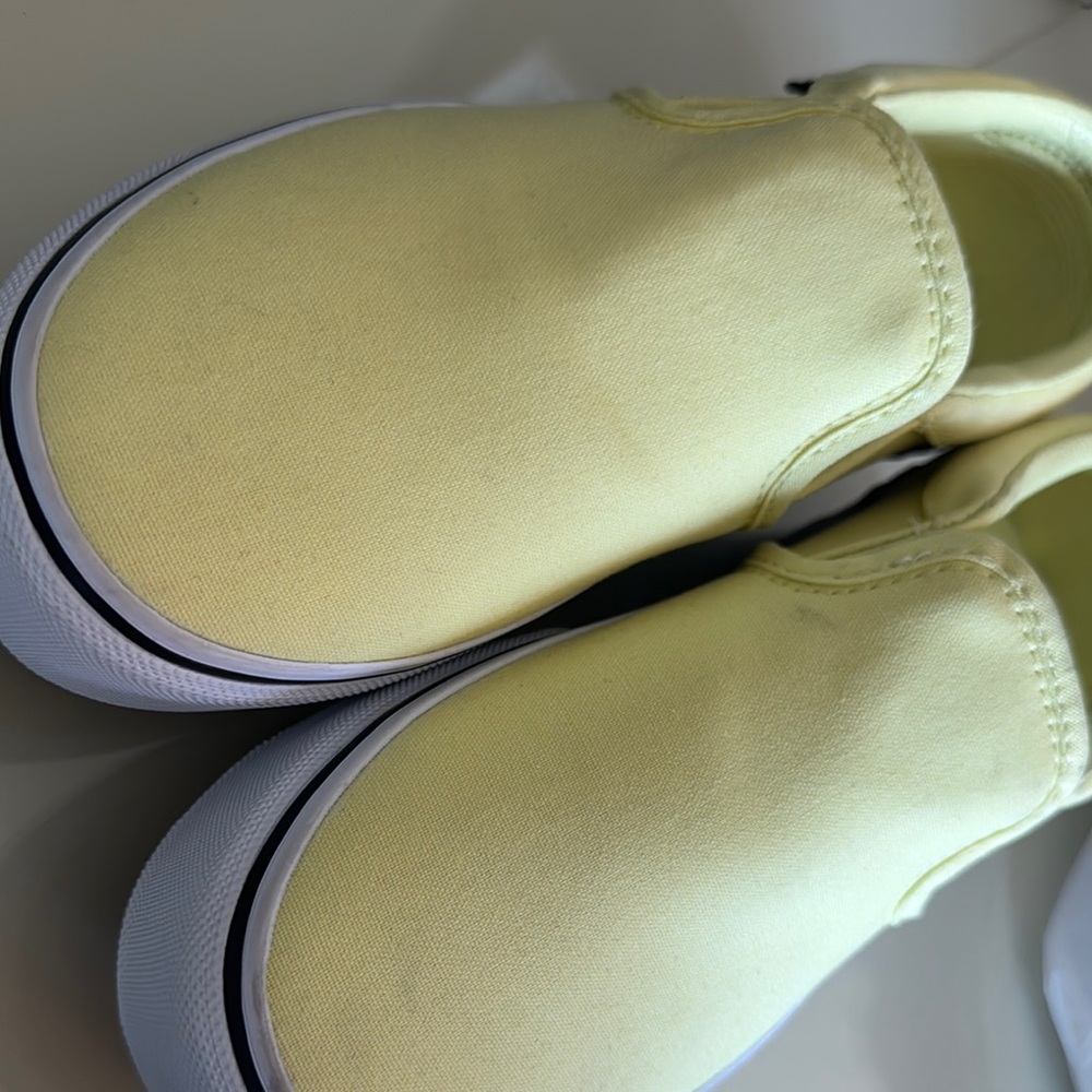 Vans Kids Yellow Slip-On Sneakers